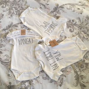 rae dunn baby onesies